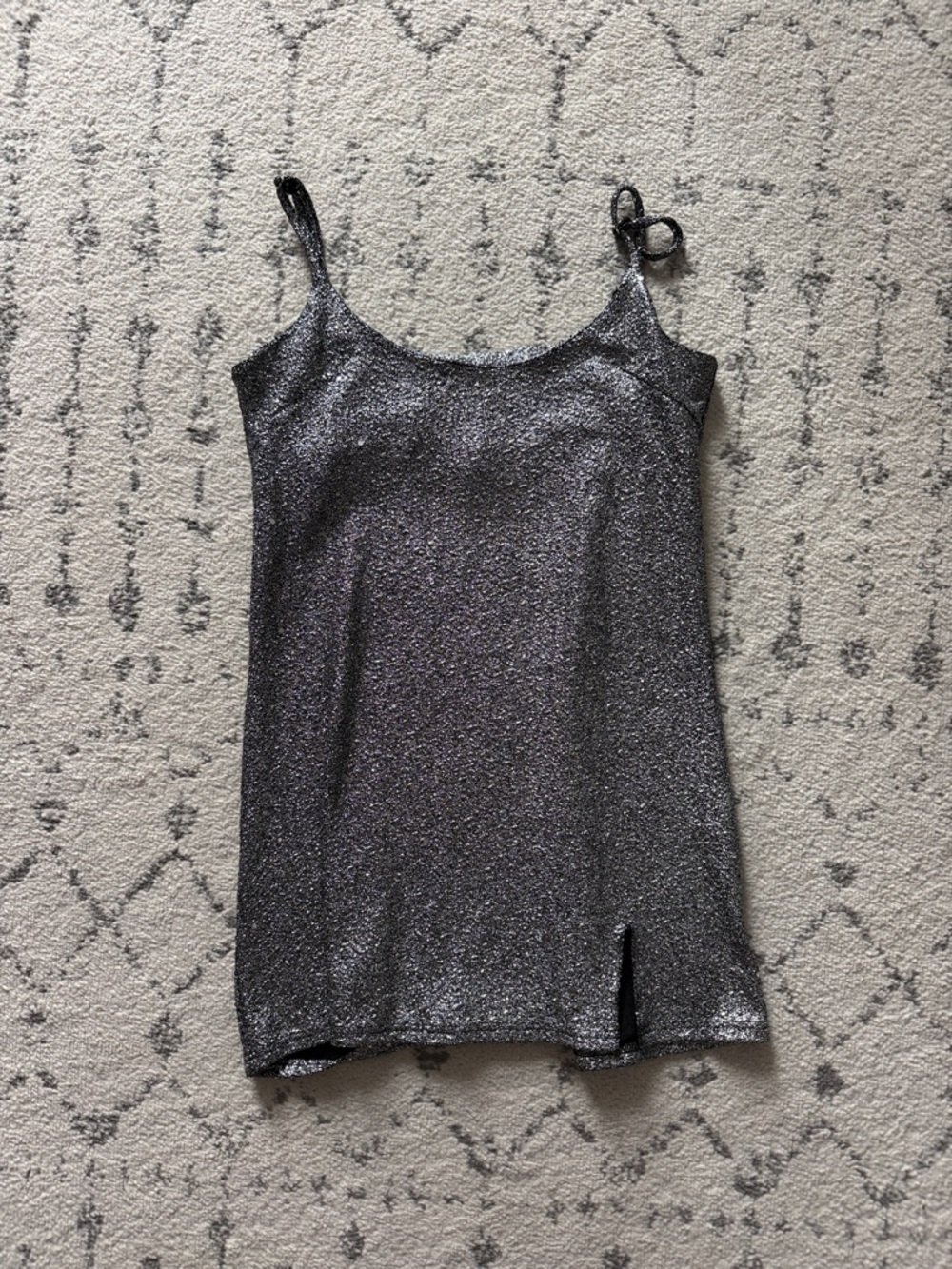 Lulu's Black and Silver Sequin Cami